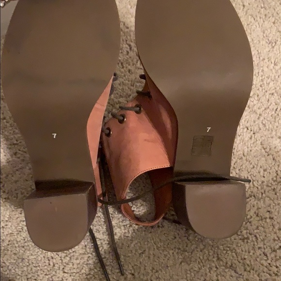 free people lace up 3.5 block heel - Picture 8 of 10